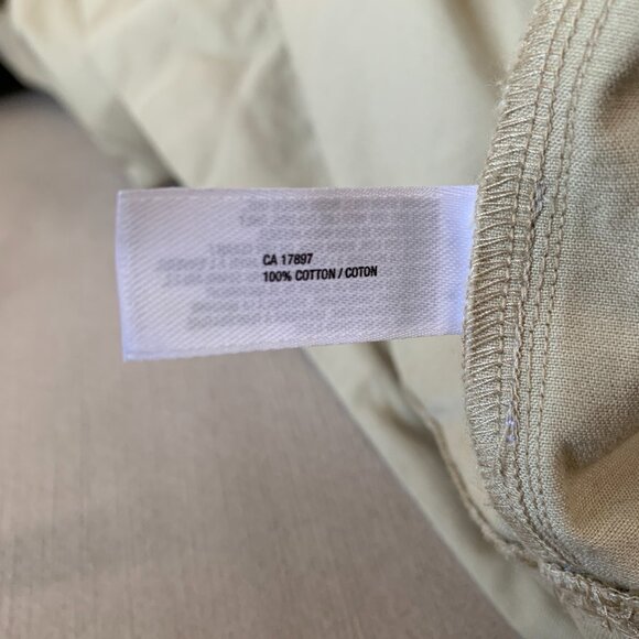 Gap Vena Cava Khaki Short Sleeve Mini Dress Tan Black Beige Awards Season - Picture 13 of 15